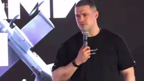 Mykhailo Fedorov at a press briefing. Video screenshot