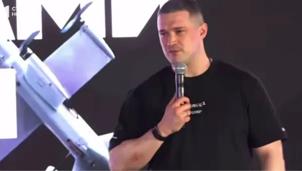 Mykhailo Fedorov at a press briefing. Video screenshot