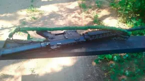 Weapons found in the Dnipropetrovsk Region. Photo: facebook.com/UA.Military.Police
