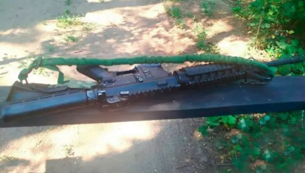 Weapons found in the Dnipropetrovsk Region. Photo: facebook.com/UA.Military.Police