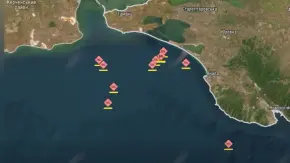 Locations of ship damage. Photo: Unmanned Systems Forces of the Armed Forces of Ukraine
