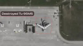 Satellite image of the "Engels-2" airfield. Photo: x.com/avivector.