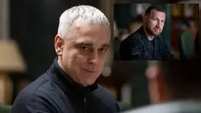 Acting Head of the Security Service of Ukraine Oleksandr Poklad and Acting Minister of Defense Yevhen Khmara. Collage: the Ukrainian News agency.