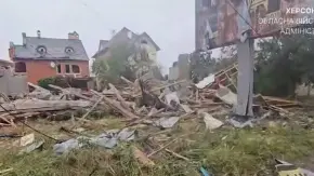 The aftermath of KAB strikes on Kherson. Photo: video screenshot