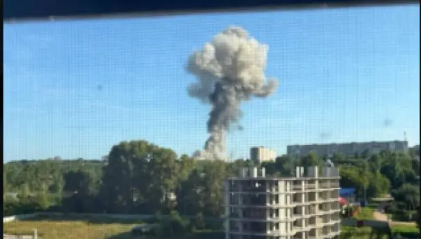Explosion at a factory in Kirov, russia. Photo: Exilenova+