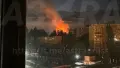 A military base is on fire in Engels on July 25. Photo: Telegram/Astrapress.