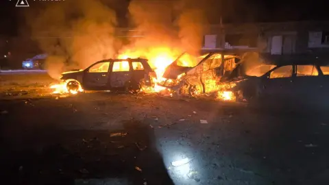 At night, RF attacks Kyiv with ballistic missiles, residential building and warehouse in Kyiv damaged