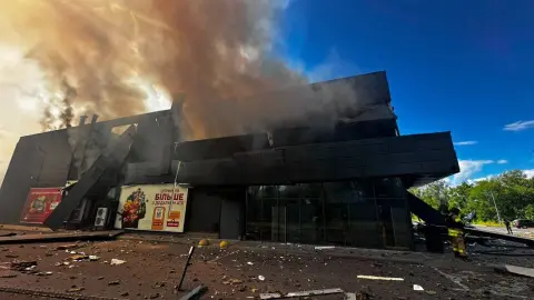 Attack on ATB in Chernihiv on July 26. Photo: t.me/bryzynskyi