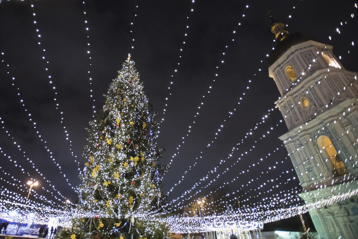 Kyiv, christmas, celebration, holiday, Folk Ukraine, New Year, Christmas Tree