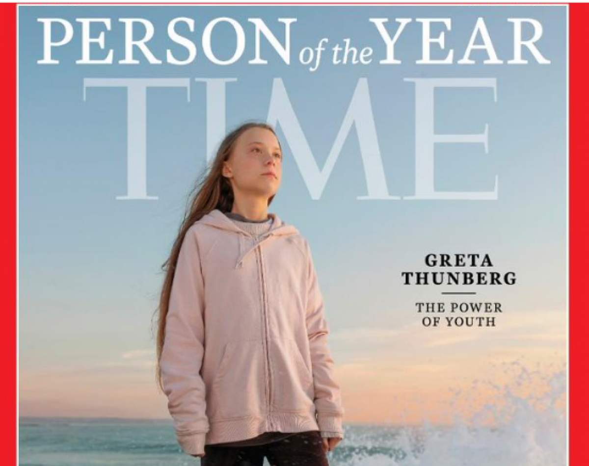 Грета Тунберг стала человеком года. Фото:twitter.com/TIME