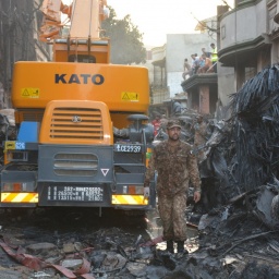 Pakistani plane crash in Karachi. Photo by The Dispatch News Desk (DND)