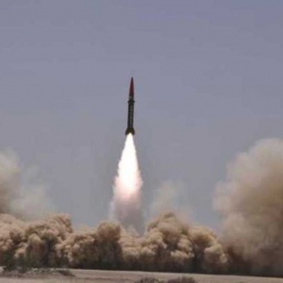 Pakistani Ghaznavi ballistic missile. Photo by pakobserver.net