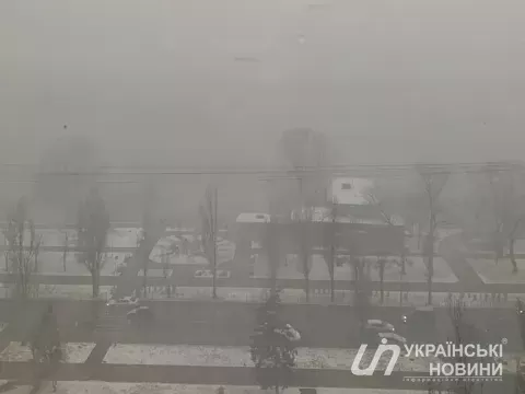 Песчаная буря. Фото: Українські Новини