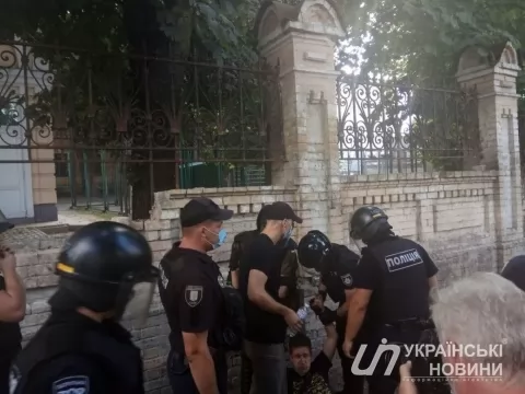 Акцию ЛГБТ-сообщества. Фото: Українські Новини