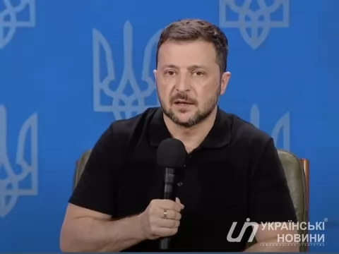 Зеленский на форуме "Украина2024.Независимость". Скриншот: Украинские Новости