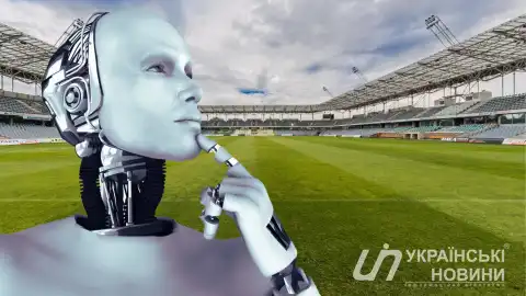 Искусственный интеллект и футбол. Коллаж УН