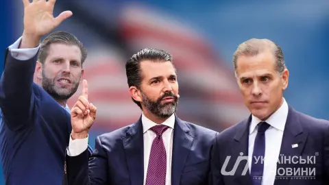 Эрик Трамп, Дональд Трамп младший, Хантер Байден. Коллаж УН