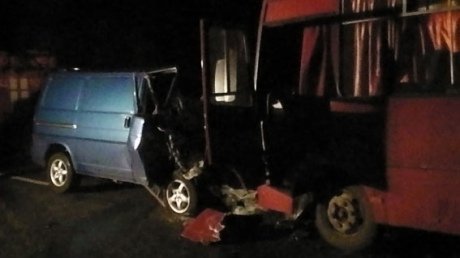 Столкнулись два автобуса