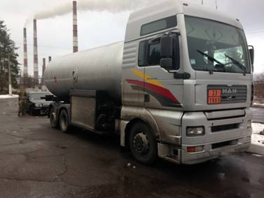 В грузовике пытались провезти газ на сумму 130 тыс. гривен