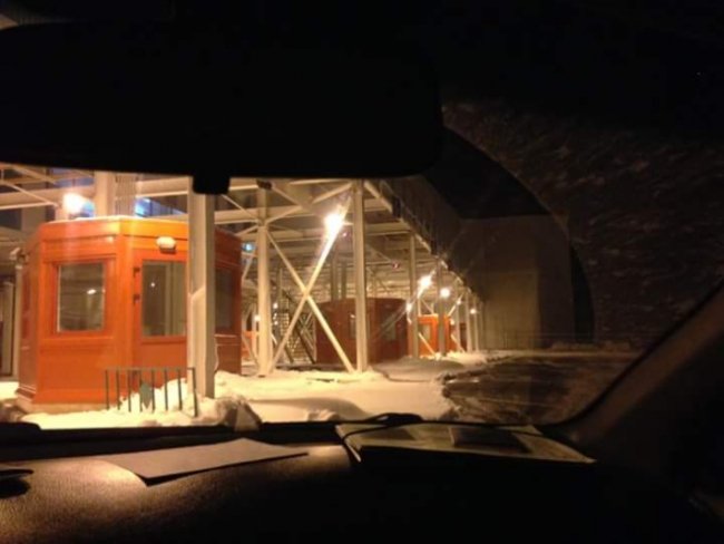 Погранпост в Шебекено, на котором находятся сотрудники телеканала
