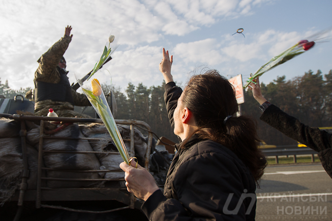 Встреча военных из зоны АТО. Автор: Виталий Носач
