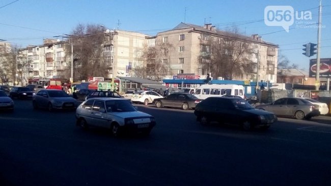 ДТП в Днепропетровске: в полицейских врезалась девушка на легковушке